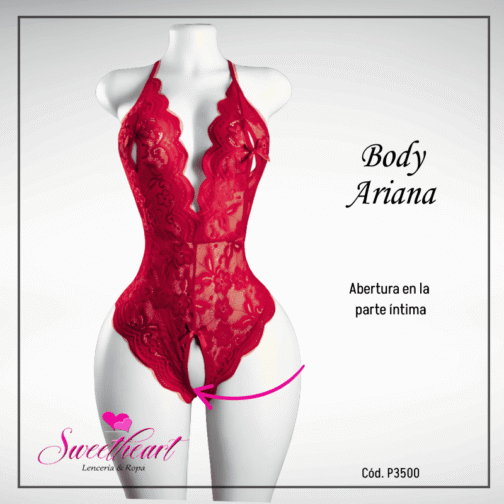 Body Ariana Rojo (Cód.P3500)