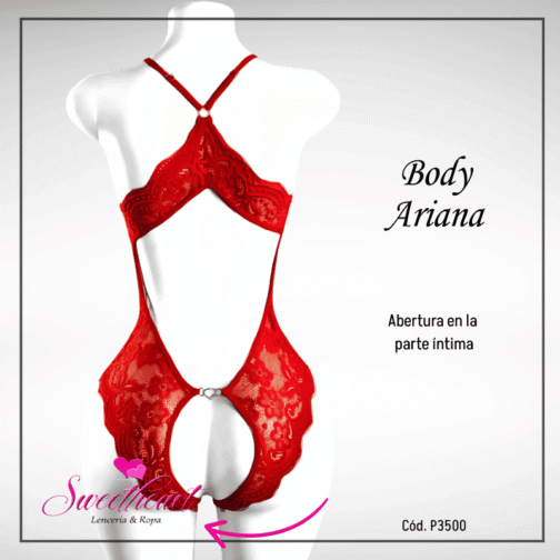 Body Ariana Rojo (Cód.P3500) - Imagen 3