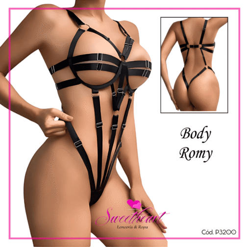 Body Romy Negro (Cód.P3200) - Imagen 2