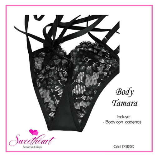 Body Tamara Negro (Cód.P3100) - Imagen 3